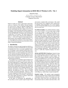 Modeling Signal Attenuation in IEEE 802.11 Wireless LANs