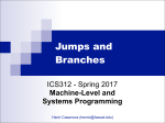 Jumps and Branches - Henri Casanova`s Homepage