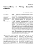 Trabeculotomy in Primary Congenital Glaucoma