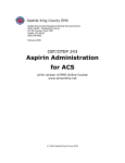 Aspirin Administration for ACS