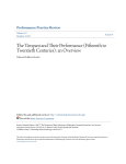 The Timpani and Their Performance (Fifteenth to Twentieth