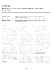 GSA Bulletin: Late Cenozoic tectonics of the central and southern