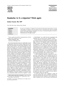 Headache: Is it a migraine? Think again