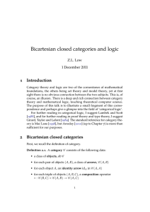 Bicartesian closed categories and logic