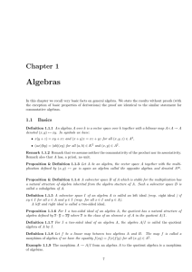 Algebras