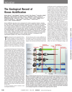 The Geological Record of Ocean Acidification