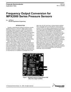 AN1316 Frequency Output Conversion for MPX2000 Series