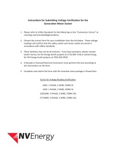 Voltage Verification Form