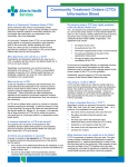 Community Treatment Orders (CTO) Information Sheet