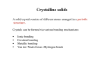 Crystalline solids