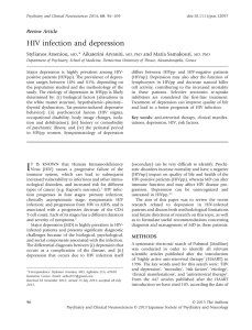HIV infection and depression