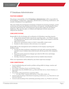 IT Database Administrator