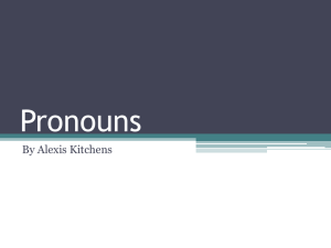 Pronouns - Alexis Kitchens