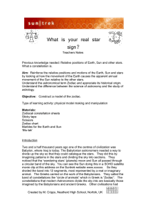 What is your real star sign - teacher notes