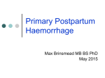 Primary Postpartum Haemorrhage