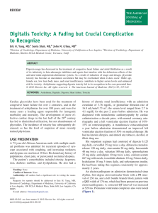Digitalis Toxicity: A Fading but Crucial Complication to Recognize