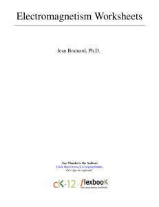 Electromagnetism Worksheets