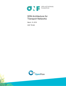 SDN Architecture for Transport Networks
