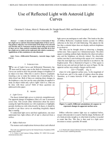 Use of Reflected Light with Asteroid Light Curves