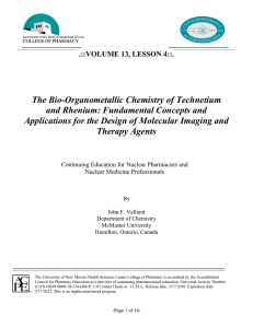 The Bio-Organometallic Chemistry of Technetium and Rhenium