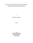 The social construction of internal and external identities of