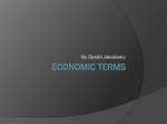 Definitions of Economic Terms