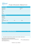 Private Orthodontic Referral Form