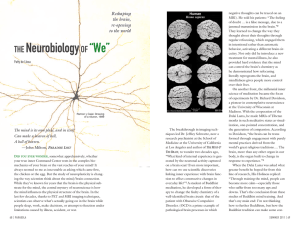 THE NeurobiologyOF “We”