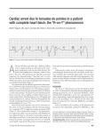 Cardiac arrest due to torsades de pointes in a