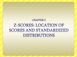 Z- Scores and the Normal Distribution