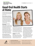 Good Oral Health Starts at Home