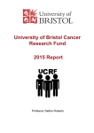 University of Bristol Cancer Research Fund 2015 Report