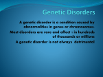 Genetic Disorders - Learn District 196