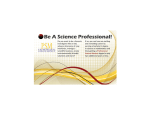 Be A Science Professional! - Professional Science Master`s