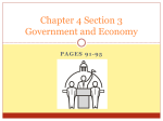 Chapter 4 Section 3 Government and Economics