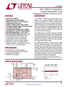 LT3090 – 36V, 600mA Negative Linear