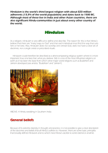 Hinduism - Philadelphia Project