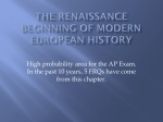 The Renaissance Review Notes