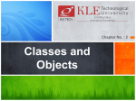 Chapter 2 : Classes and Objects - Object Oriented Programming