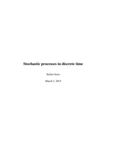 Stochastic processes in discrete time