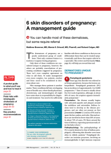 6 skin disorders of pregnancy: A management