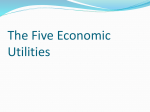 The Five Economic Utilities