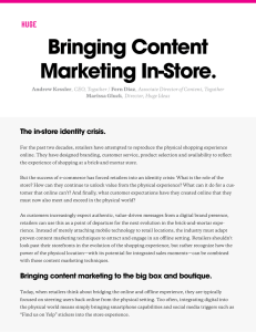 Bringing Content Marketing In-Store.