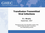 Transfusion Transmitted Viral Infections