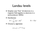 Landau levels - UCSB Physics