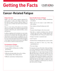 Cancer-Related Fatigue - Lymphoma