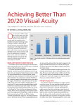 Achieving Better Than 20/20 Visual Acuity