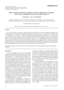 Effects of habitat and substrate complexity on