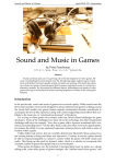 Sound and Music in Games