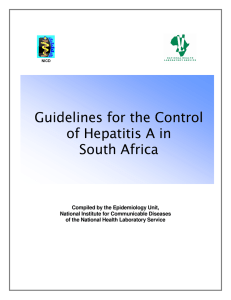 Guidelines for the Control of Hepatitis A